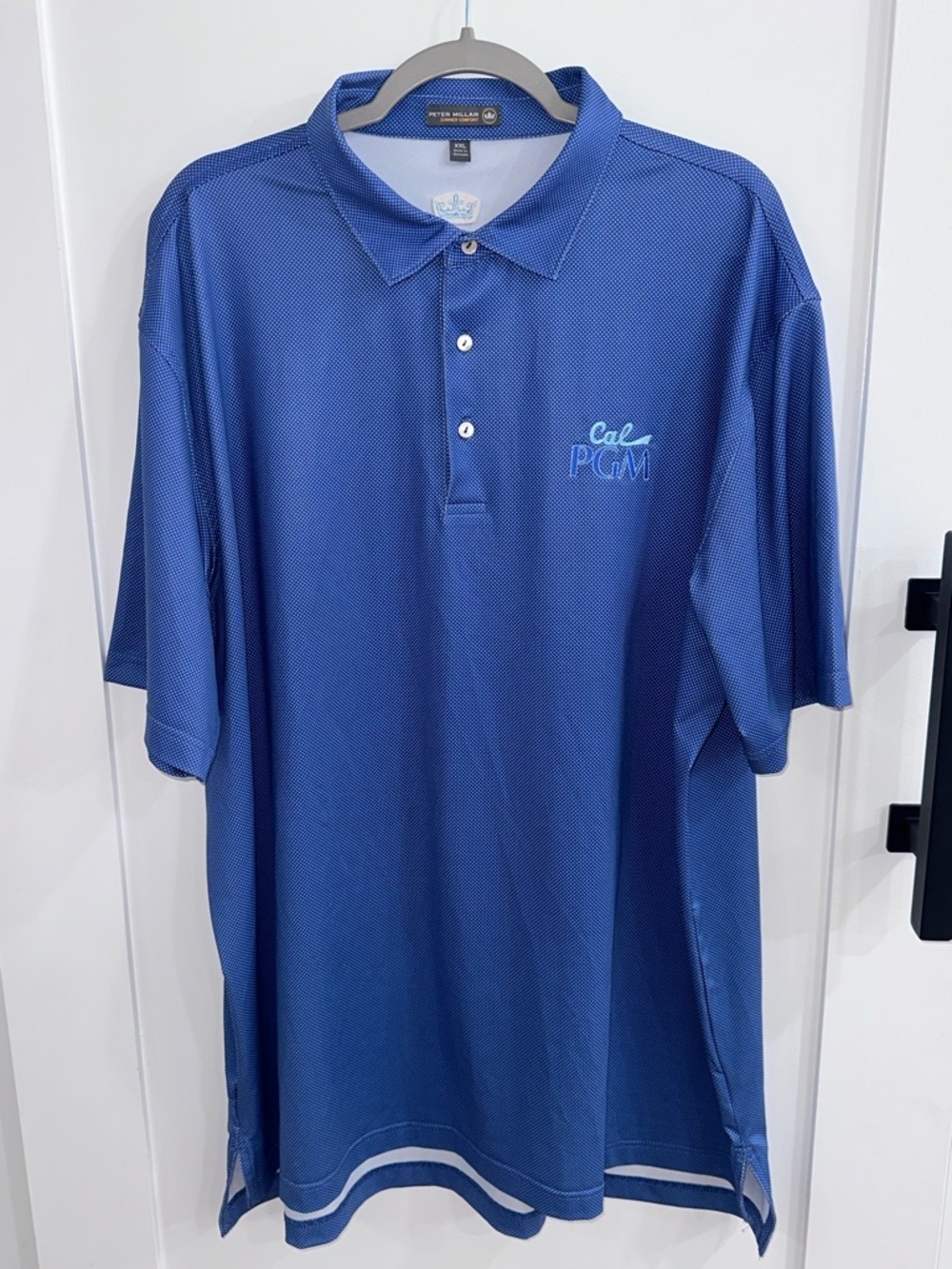 Peter Millar Summer Comfort "Cal PGM" Polo Shirt - Men's XXL